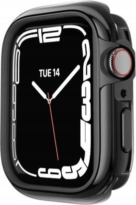 Удароустойчив хибриден кейс за Apple Watch 41мм, 40мм - SwitchEasy Odyssey Glossy Edition Case (черен-лъскав)