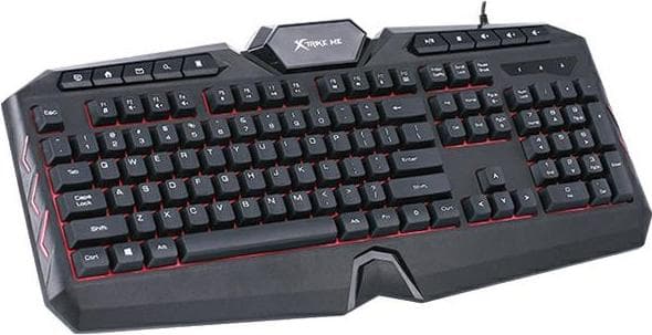 Клавиатура Xtrike Me KB-509, гейминг, подсветка, черна, USB