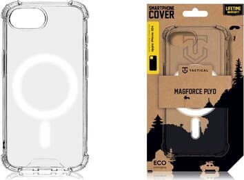 Хибриден удароустойчив кейс с MagSafe за iPhone 16e - Tactical MagForce Plyo Case (прозрачен)