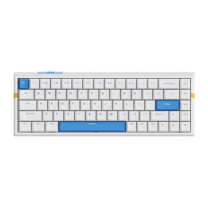 Клавиатура ATK RS6, жична, механична, гейминг, RGB подсветка, Linear Magnetic Gateron суичове, бяла, USB