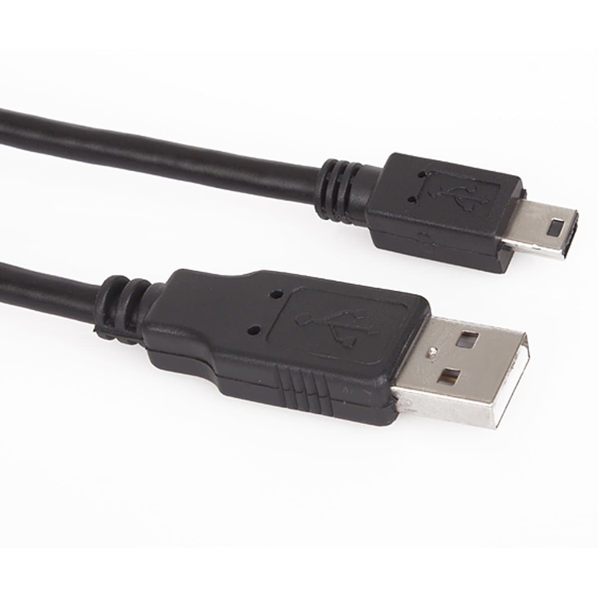 Кабел VCOM CU215-1.8m, USB A(м) към USB Мini B(м), 1.8m, черен