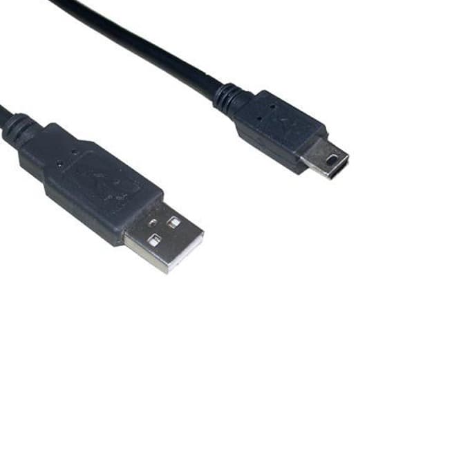 Кабел VCOM CU215-1.5m, USB A(м) към USB Mini B(м), 1.5m, черен