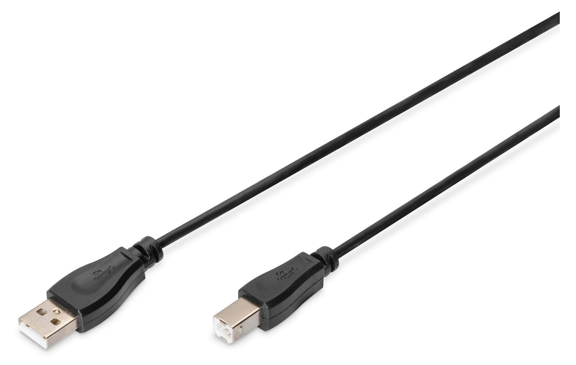 Кабел ASSMANN, USB A(м) към USB B(м), 3m, черен