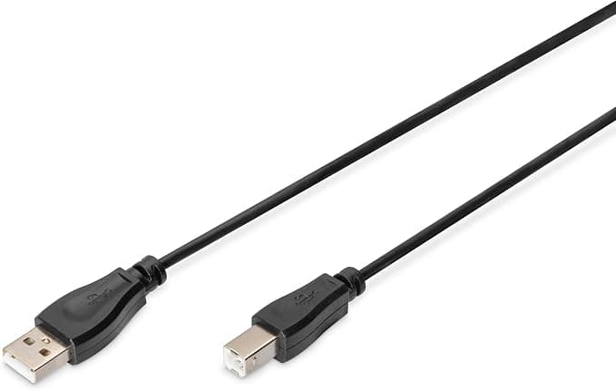 Кабел Manhattan, USB Type A(м) към USB Type B(м), 1.8m, прозрачен