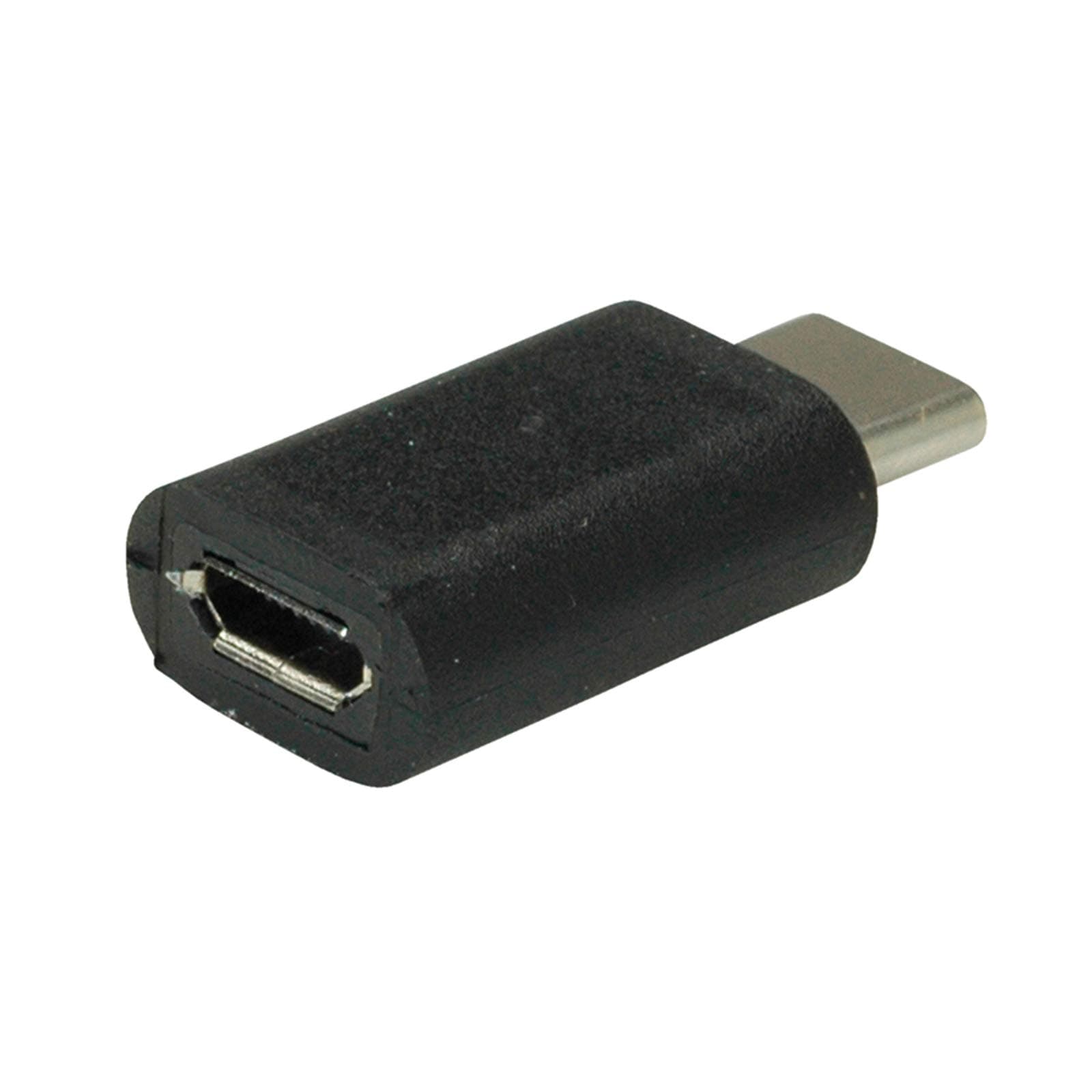Адаптер Roline 12.99.3191, от USB Type-C(м) към USB Micro B(ж), черен
