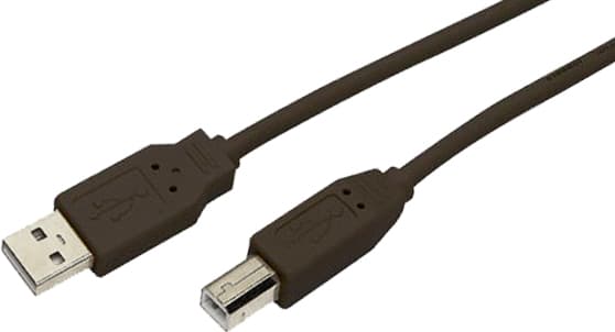 Кабел MediaRange MRCS101, от USB A(м) към USB B(м), 1.8m, черен