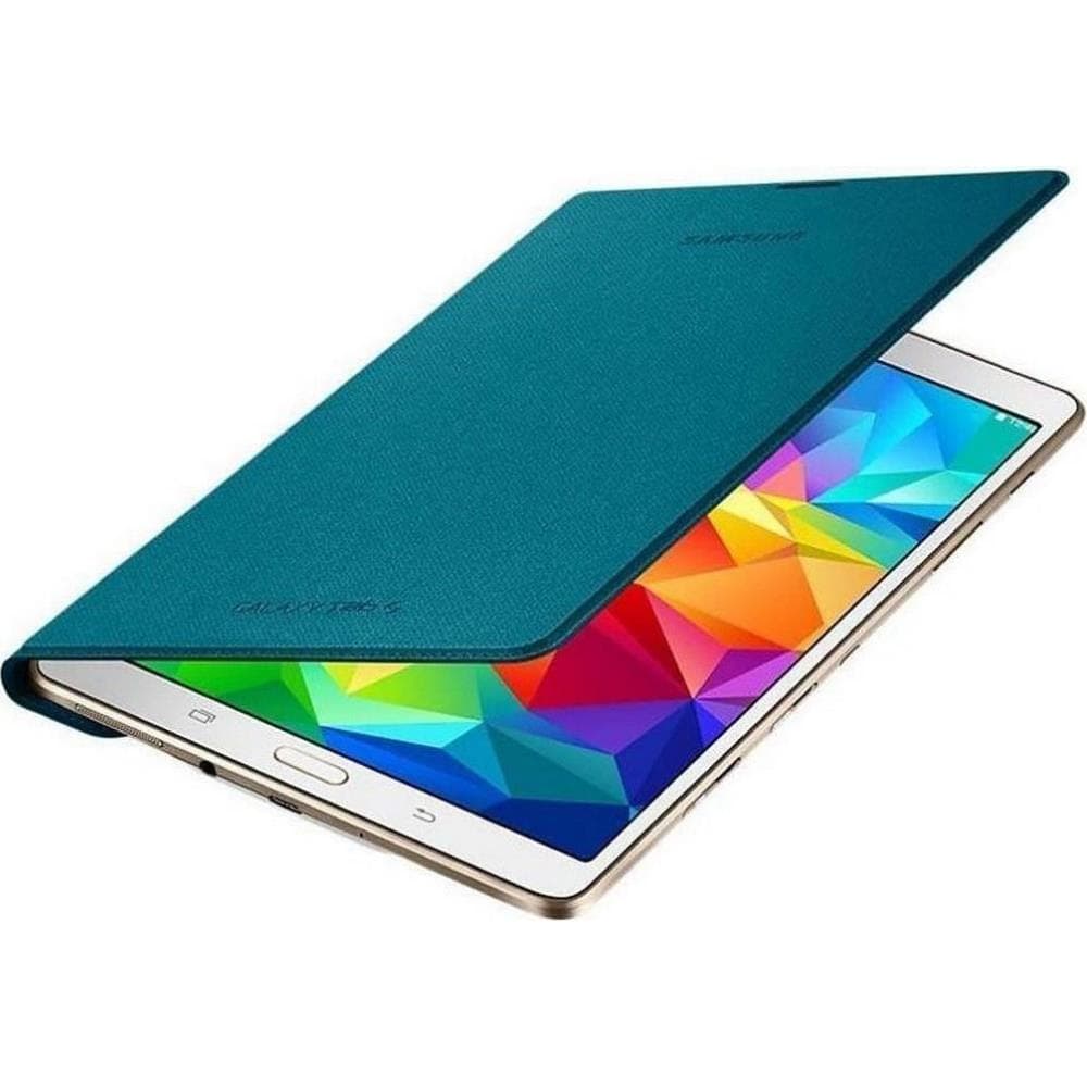 Оригинално кожено покритие за Samsung Galaxy Tab S 8.4 - Samsung Simple Cover EF-DT700 (син)