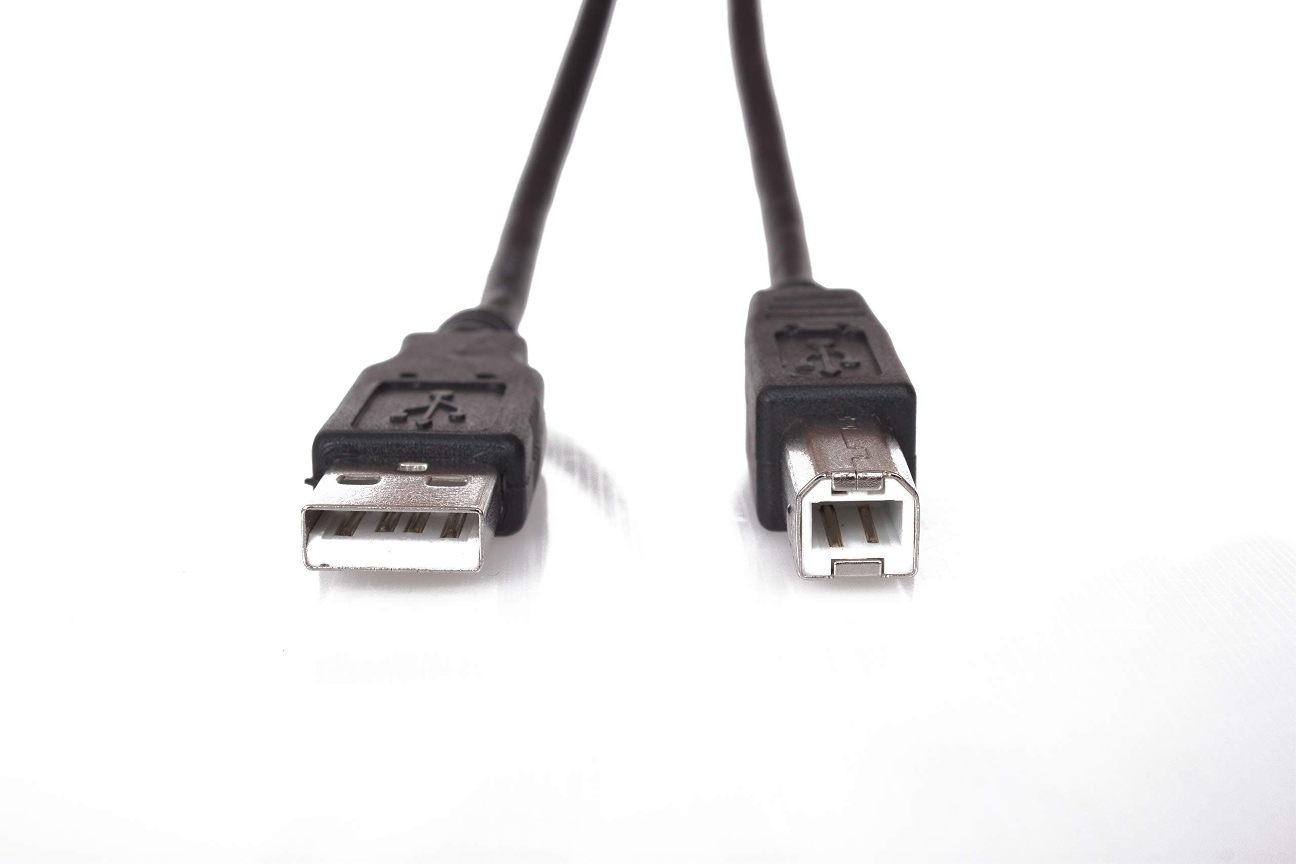 Кабел VCom CU201-B-3m, USB A(м) към USB B(м), 3m, черен
