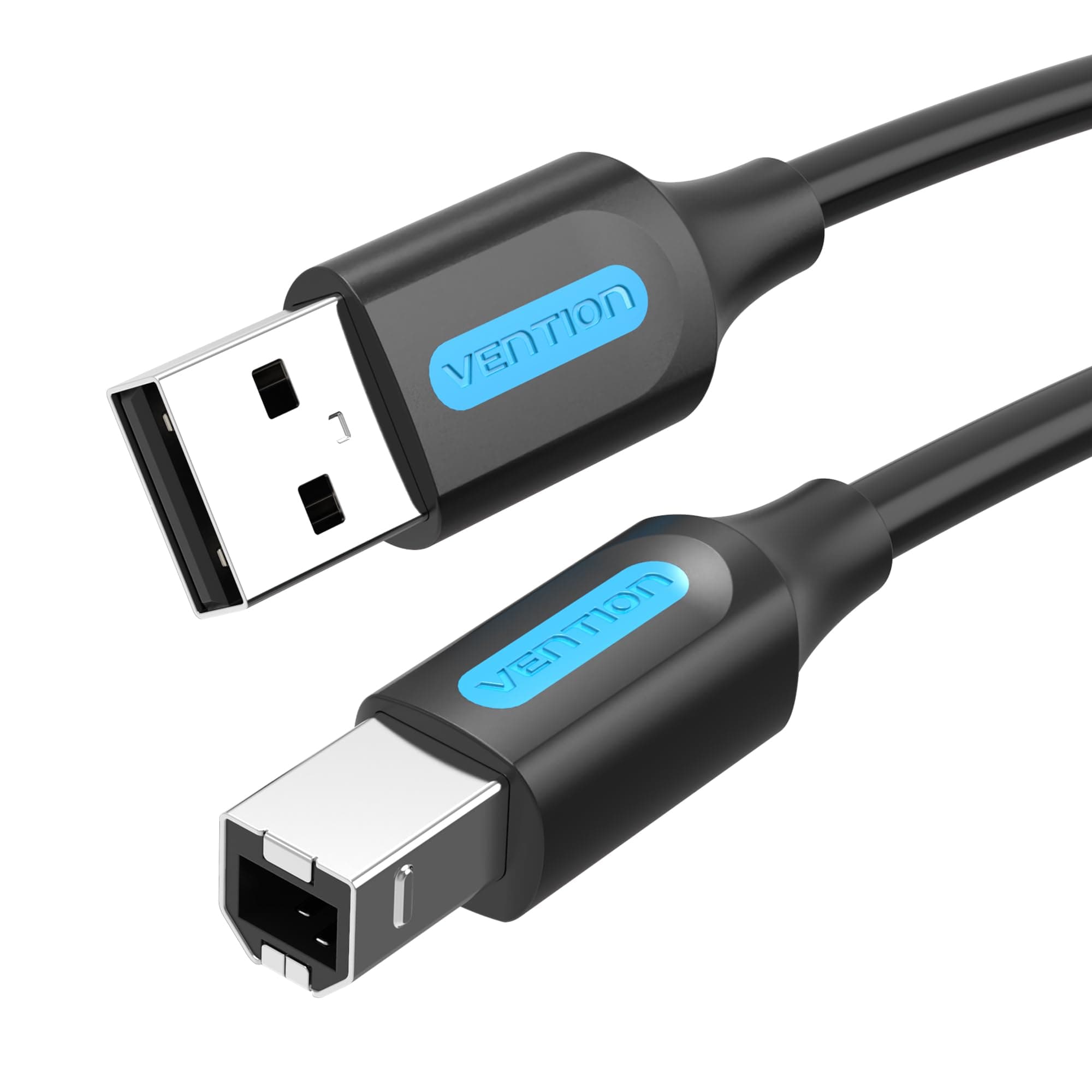 Кабел Vention COQBF, от USB A(м) към USB B(м), 1m, екраниран, черен