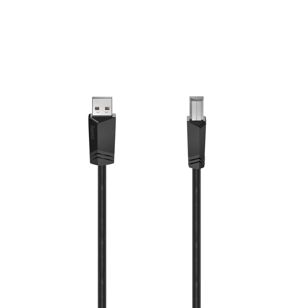 Кабел Hama 200602, от USB-A(м) към USB-B(м), 1.5m, черен
