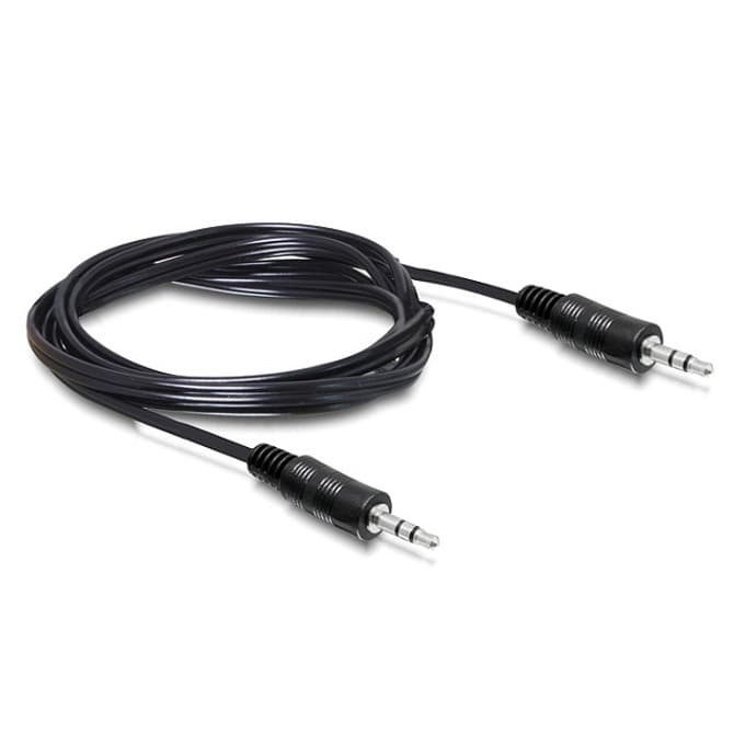 Аудио кабел SBOX 3.5-3.5-M/M-2, 3.5mm Jack(м) към 3.5mm Jack(м), 2m, Черен