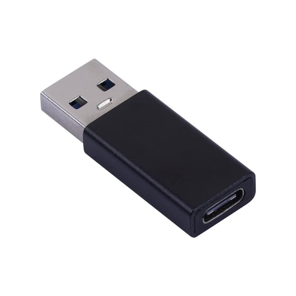 Преходник VCom CA436MI, от USB A(м) към USB C(ж), черен