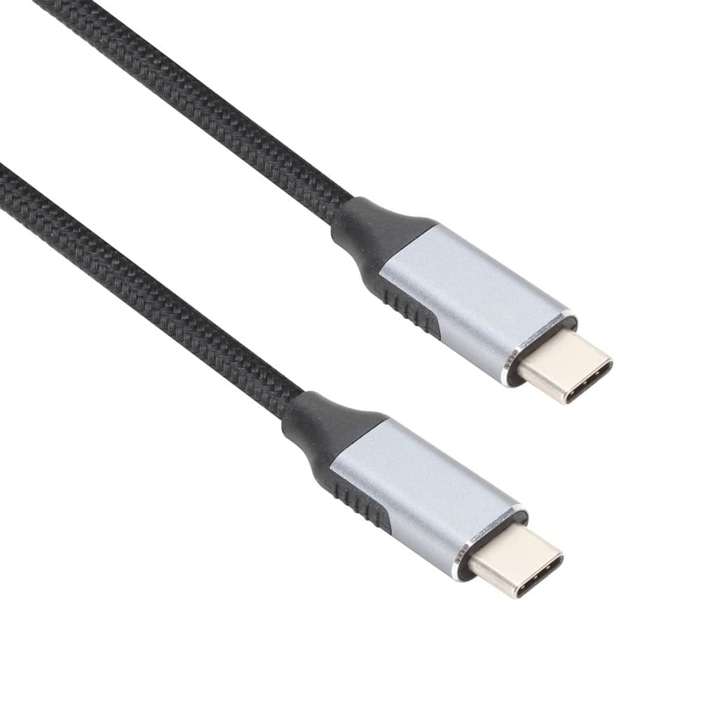 Кабел VCom CU407M-1.0, от USB C(м) към USB C(м), 1m, черен