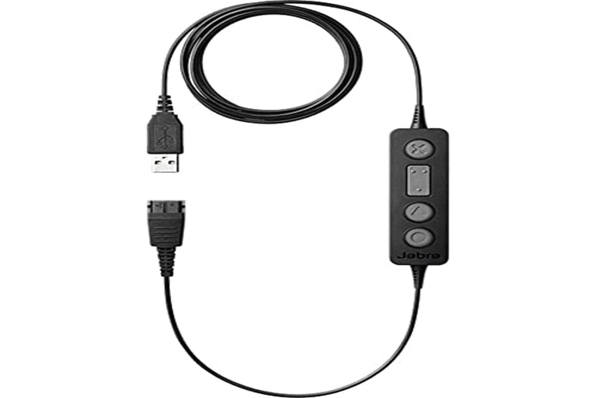 Адаптер Jabra Link 260, QD към 3.5 mm жак, черен