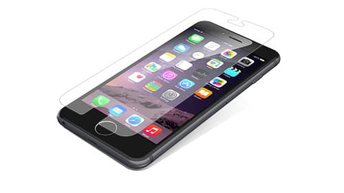 Калено стъклено защитно покритие за дисплея на iPhone 8 Plus, iPhone 7 Plus, iPhone 6S Plus, iPhone 6 Plus - Zagg Invisible Shield Glass (прозрачен)