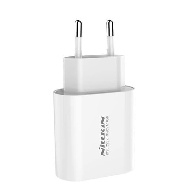 Зарядно устройство Nillkin Bijou 2449864, от контакт към 1x USB-C(ж), 15V/1.5A, 18W, бяло