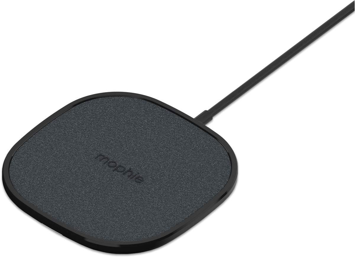 Безжично зарядно Mophie Wireless Charging Pad, от контакт към безжично зареждане, 10W, черно