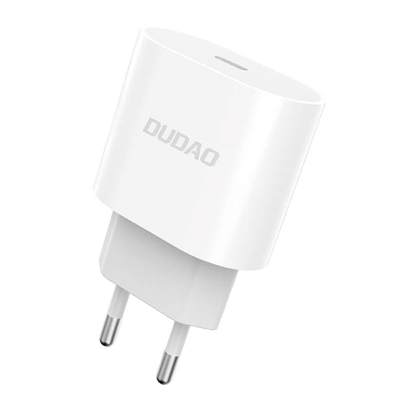 Зарядно устройство Dudao A8SEU, от контакт към 1x USB-C(ж), 12V/1.67A, бяло, 20W