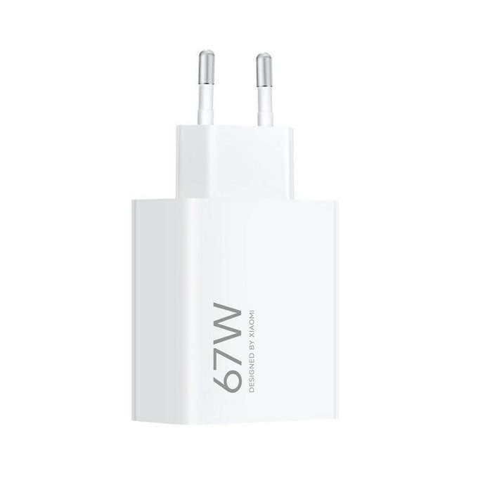 Зарядно устройство Xiaomi 67W HyperCharge Power (Type-A), от контакт към 1x USB-A(ж), 20V/6.2A, бяло, 67W