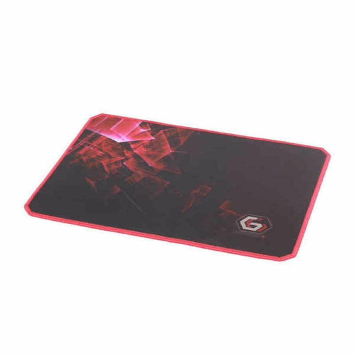 Подложка за мишка Gembird Gaming mouse pad PRO L (MP-GAMEPRO-L), гейминг, черно-червена, 450 x 400 x 3 mm, естествена каучук пяна + плат