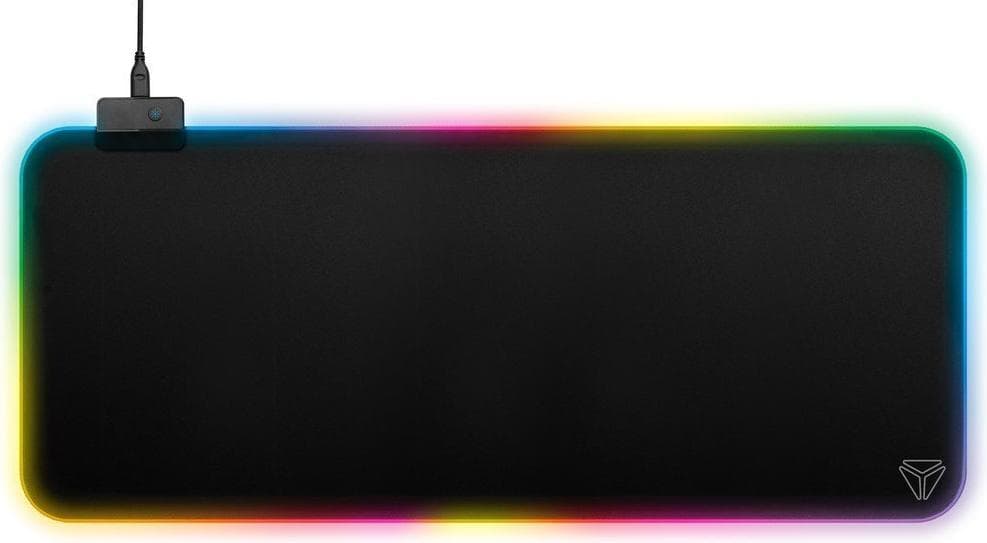 Подложка за мишка Yenkee 3006 Warp, гейминг, черен, 930 x 350 x 3 mm, с подсветка