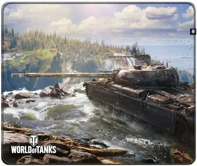 Подложка за мишка FSHolding World of Tanks CS-52 LIS Mountain Fox M (FSWGMP_52WOOD_M), гейминг, разноцветна, 360 x 300 x 3 mm