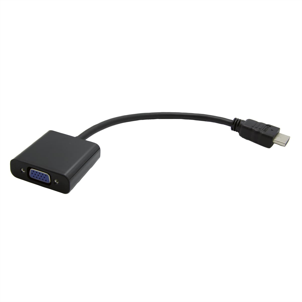 Преходник HDMI(м) към VGA(ж), с кабел 0.15m (еднопосочен)