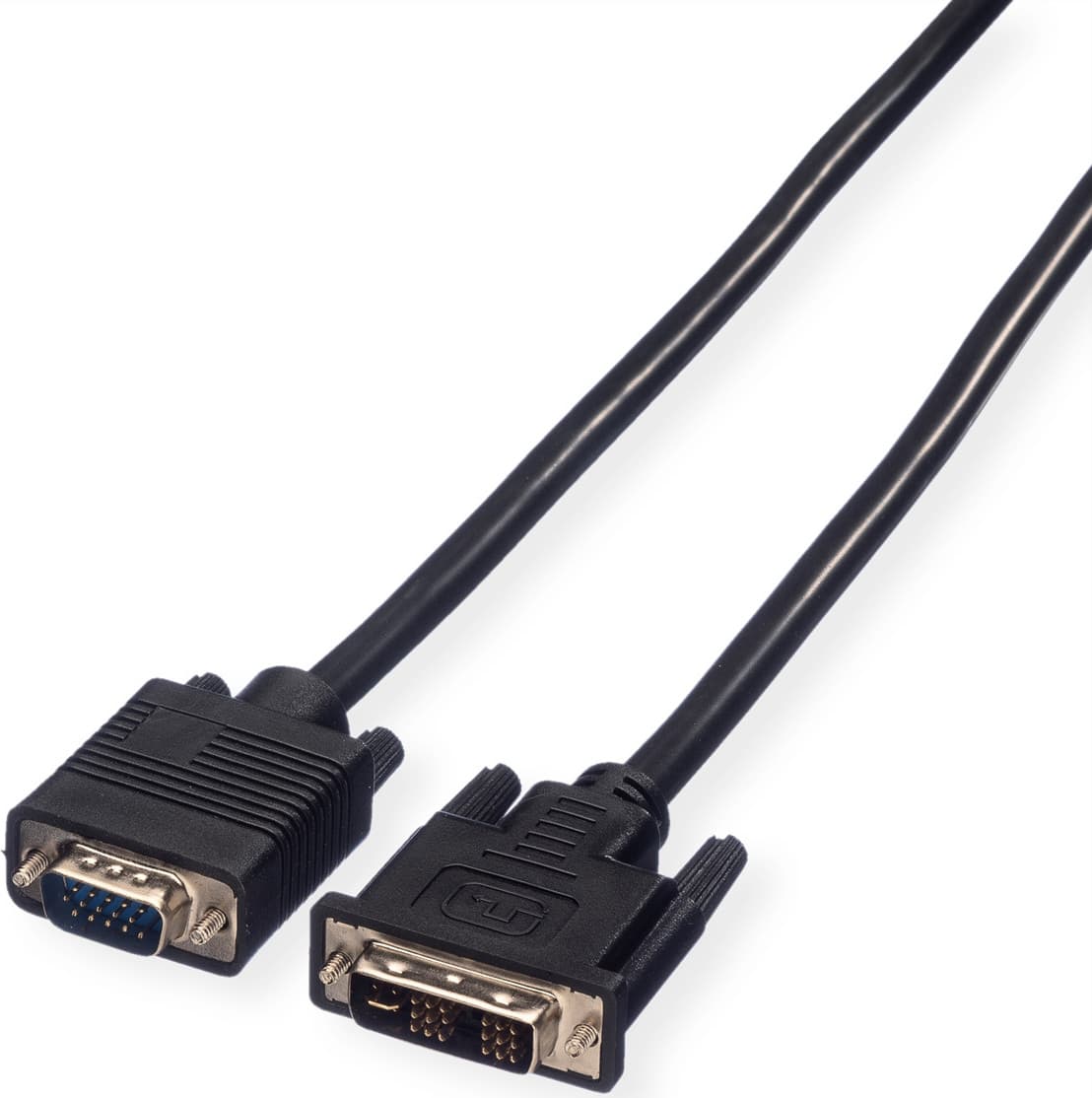 Кабел Roline DVI(м) към VGA(м), 3m, черен