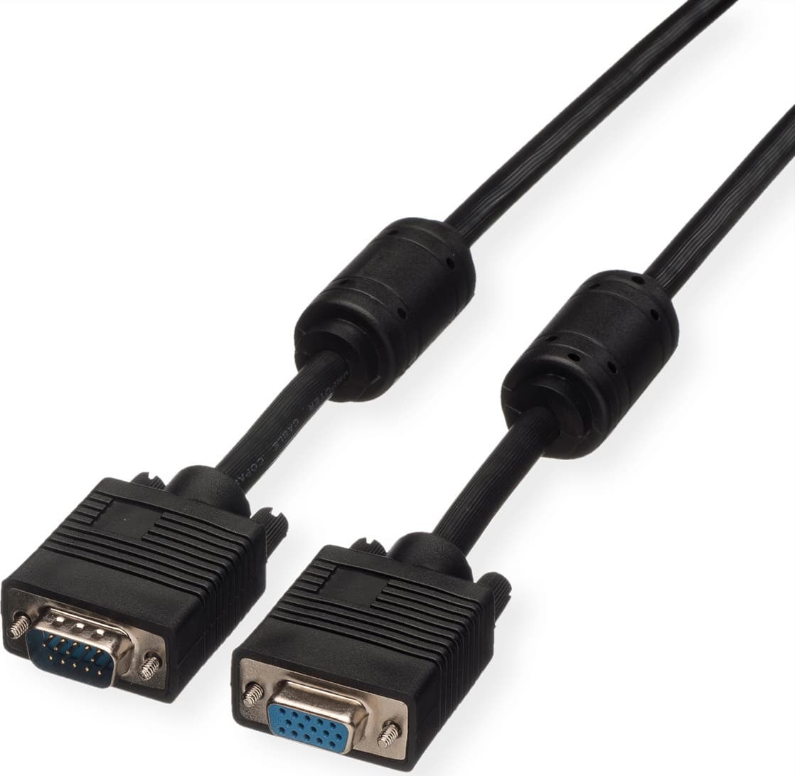 Кабел Roline 11.04.5353, VGA(м) към VGA(ж), 3m, черен