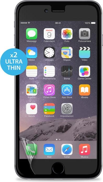 Прозрачно защитно покритие за iPhone 6 Plus, iPhone 6S Plus - Puro Protective Film (два броя в комплекта)