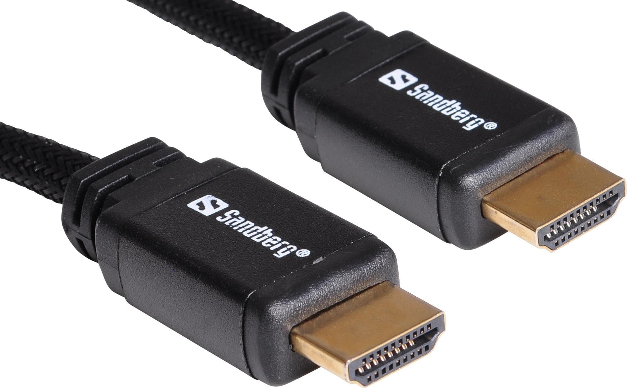 Кабел Sandberg 508-98, HDMI(м) към HDMI(м), 2m, черен, Ethernet