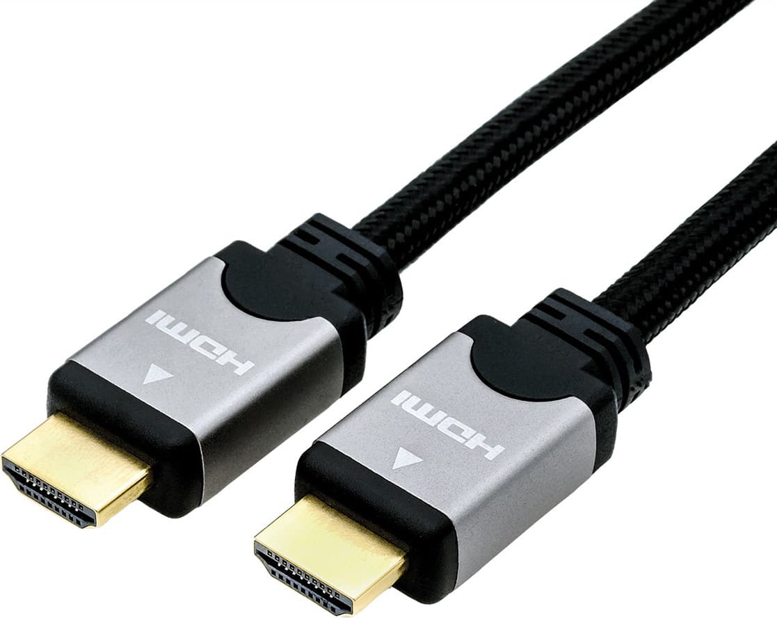 Кабел Roline 11.04.5851, от HDMI(м) към HDMI(м), 2m, черен