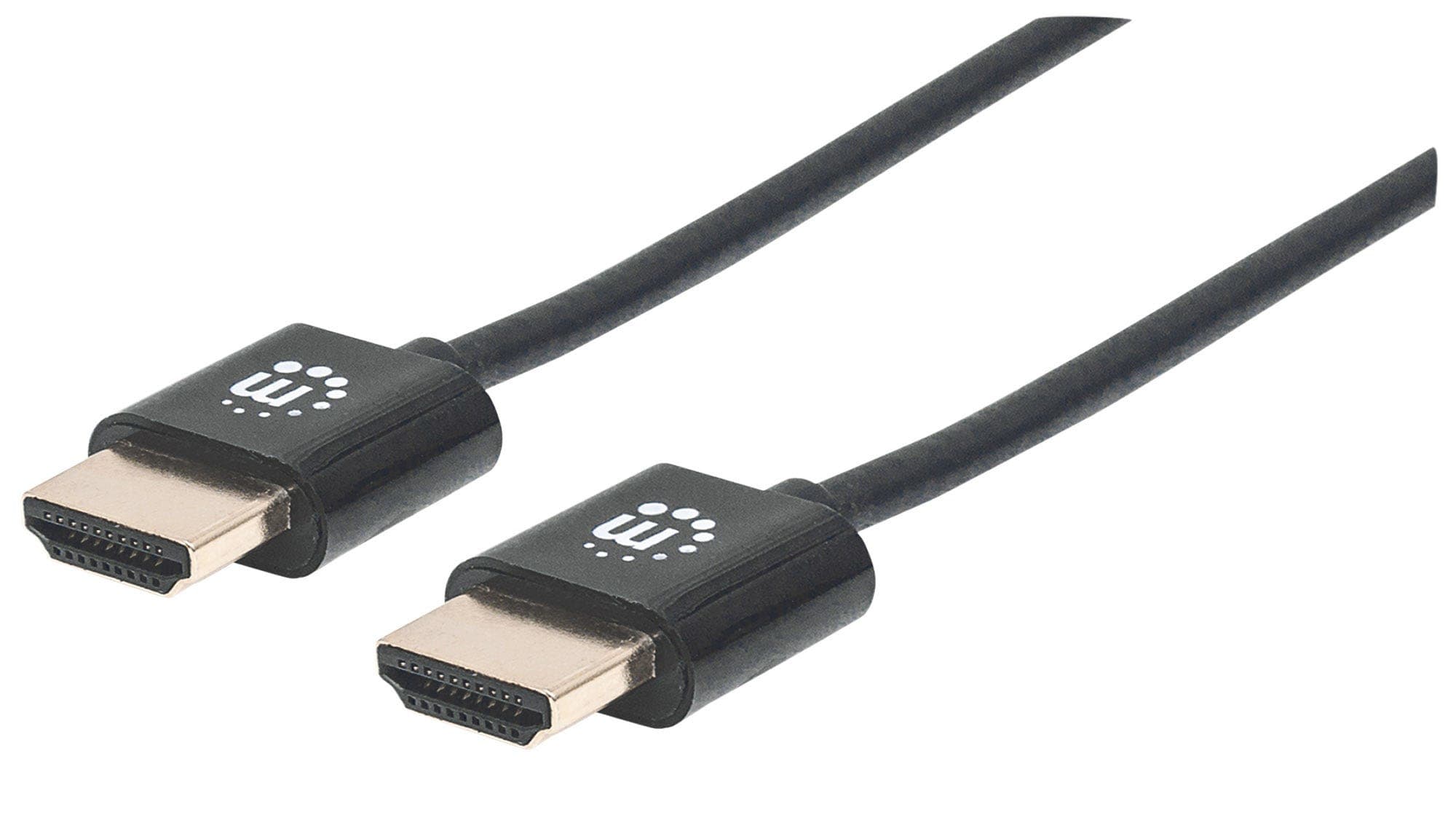 Кабел Manhattan 394369, от HDMI(м) към HDMI(м), 1.8m, Черен