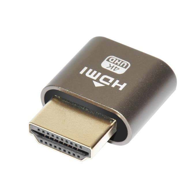Конектор Makki Mining HDMI Dummy Plug, емулира включен 4K монитор, за добив на криптовалути