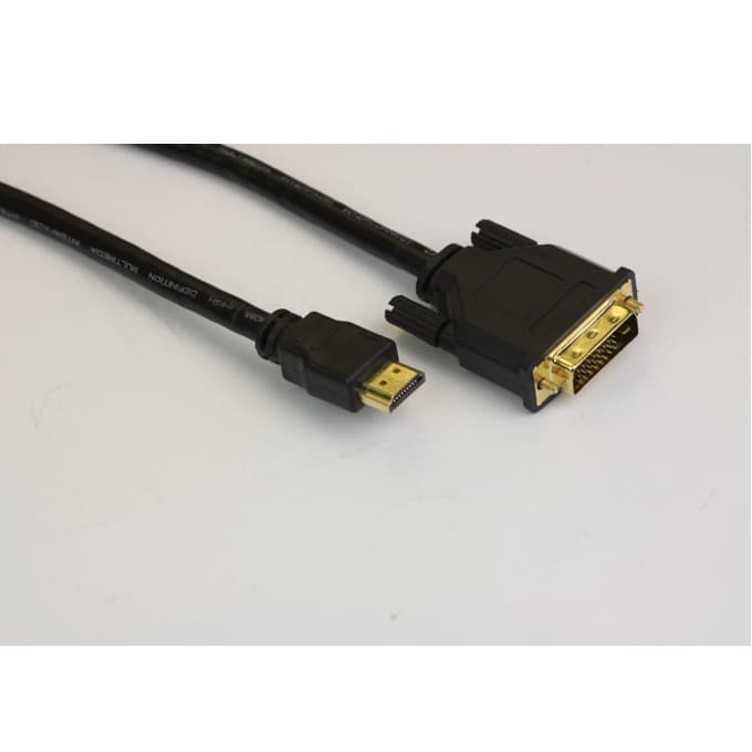 Кабел VCom CG481G-2m, от DVI(м) към HDMI(м), 2м, екраниран, черен