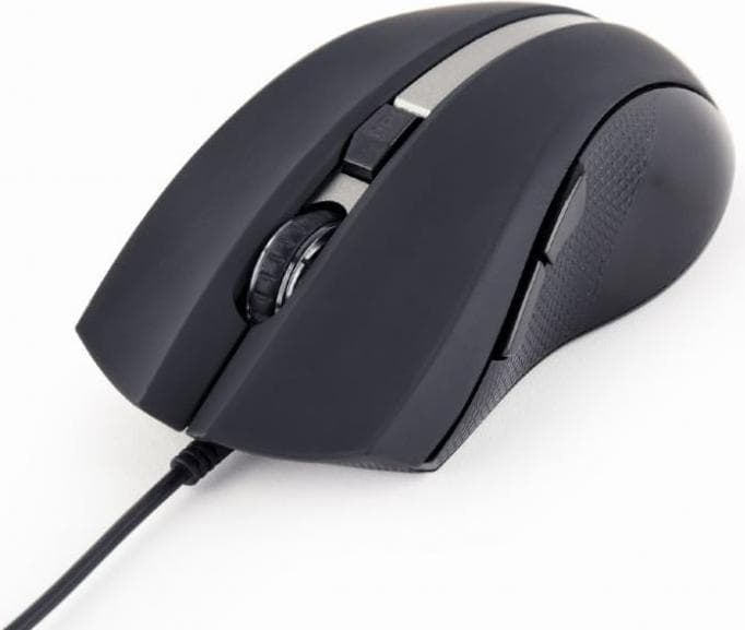 Мишка Gembird MUS-GU-02, лазерна (2400 dpi), USB, черна