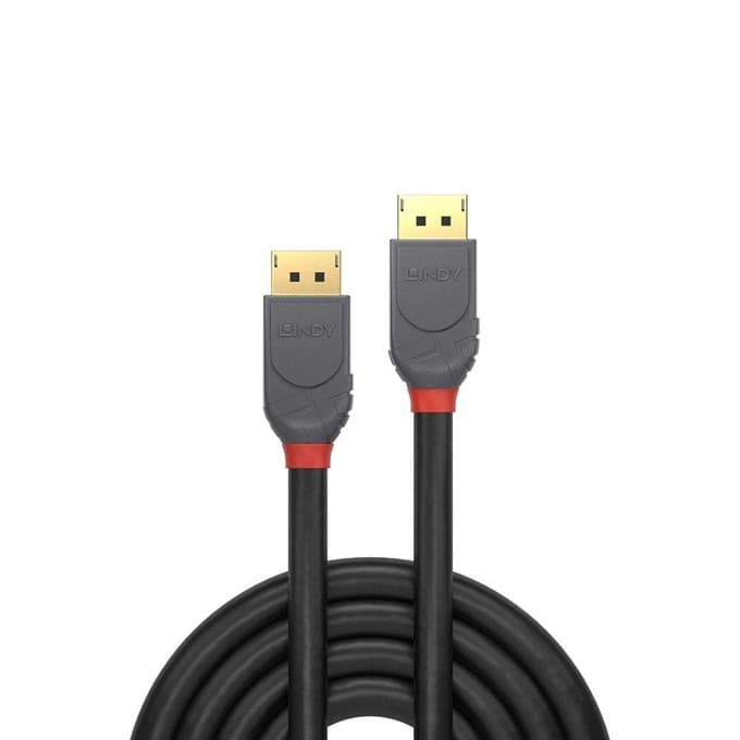 Кабел Lindy 36480, от DisplayPort(м) към DisplayPort(м), 0.5m, черен