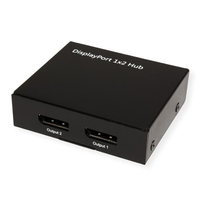 Сплитер Roline 14.99.3590, от 1x DisplayPort(ж) към 2x DisplayPort(ж), 4K2K@30Hz, черен