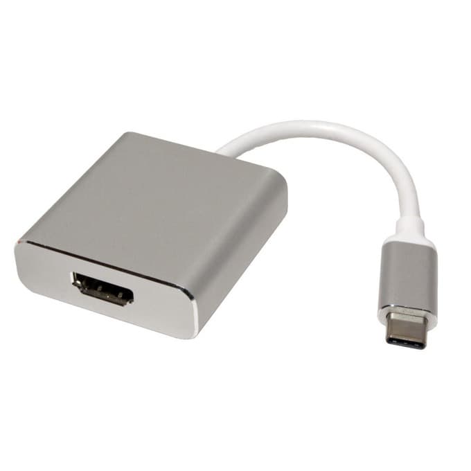 Адаптер Roline 12.03.3210, от USB Type-C(м) към HDMI(ж), бял