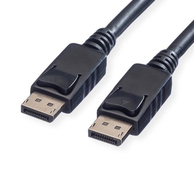 Кабел Roline 11.99.5766, от DisplayPort(м) към DisplayPort(м), 4096x2560 @60Hz, 10m, черен