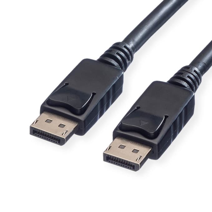 Кабел Roline 11.99.5762, от DisplayPort(м) към DisplayPort(м), 4096x2560 @60Hz, 2m, черен