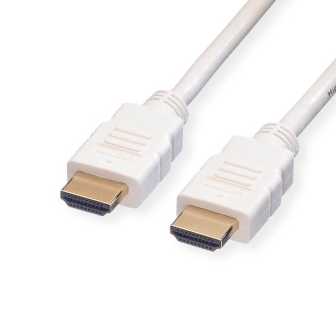 Кабел Roline 11.04.5715, от HDMI(м) към HDMI(м), 3840x2160@30Hz, 15m, бял