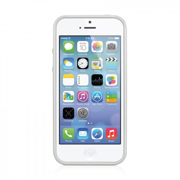 Силиконов калъф за iPhone 5C - Macally FlexFit (жълт)