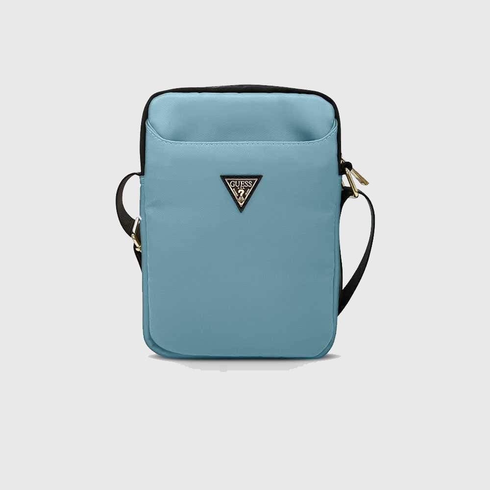 Чанта за таблет Guess Triangle Logo Tablet Bag 10 (GUTB10NTMLLB), до 10" (25.4 cm), синя