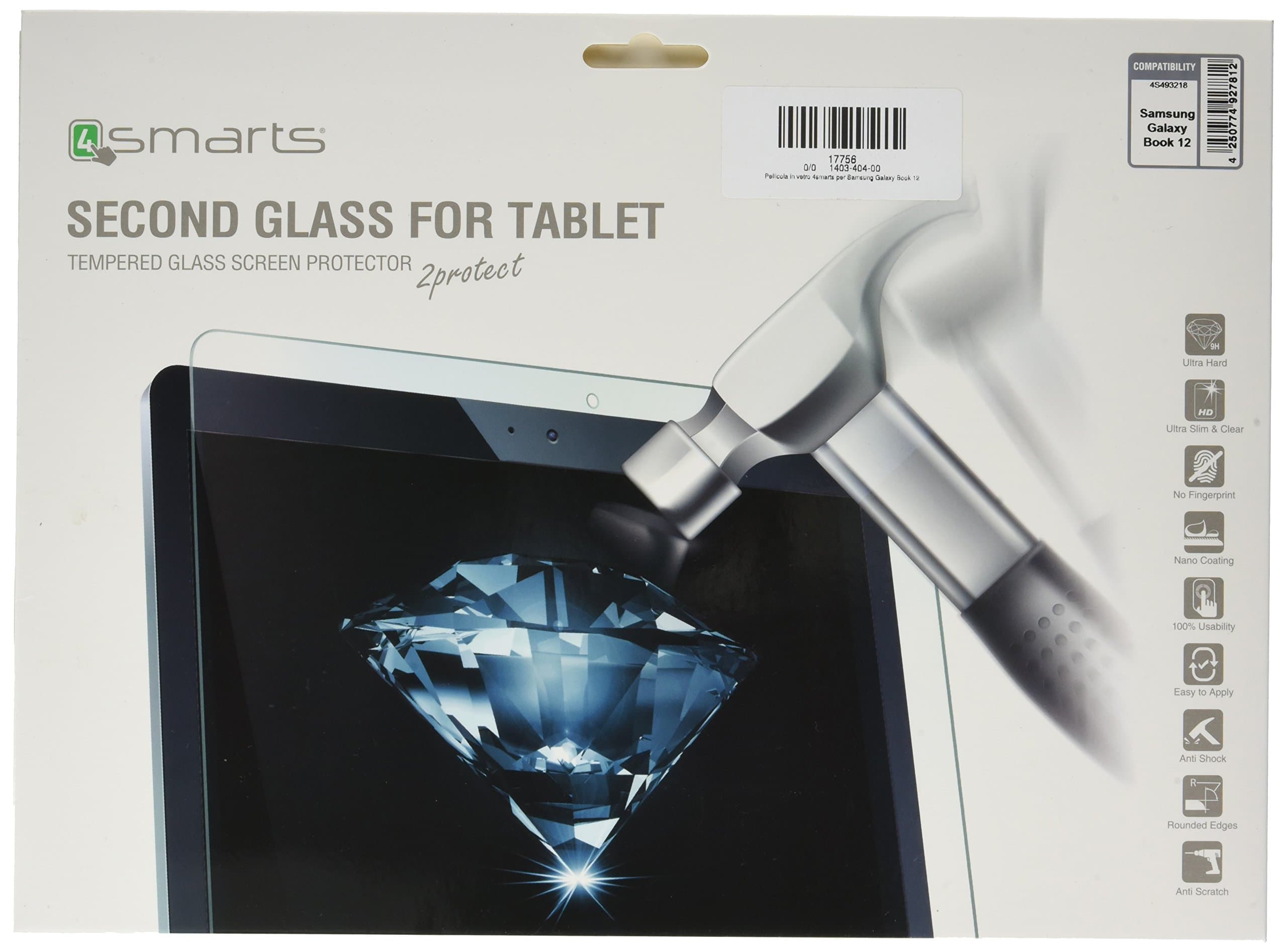 Протектор от закалено стъкло /Tempered Glass/, 4Smarts 4S493218, за Samsung Galaxy Book 12