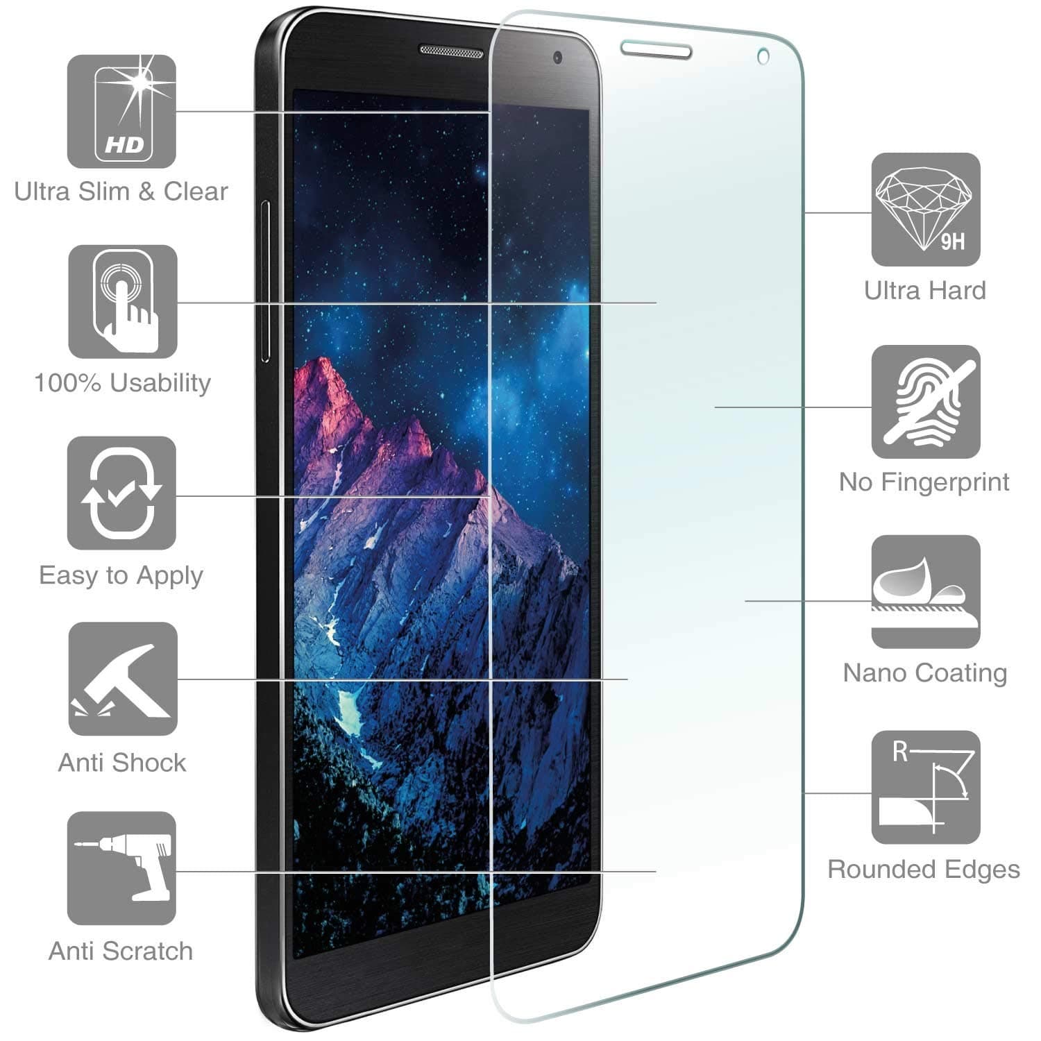 Протектор от закалено стъкло /Tempered Glass/, 4Smarts 4S493174, за Samsung Galaxy A8 Plus (2018)