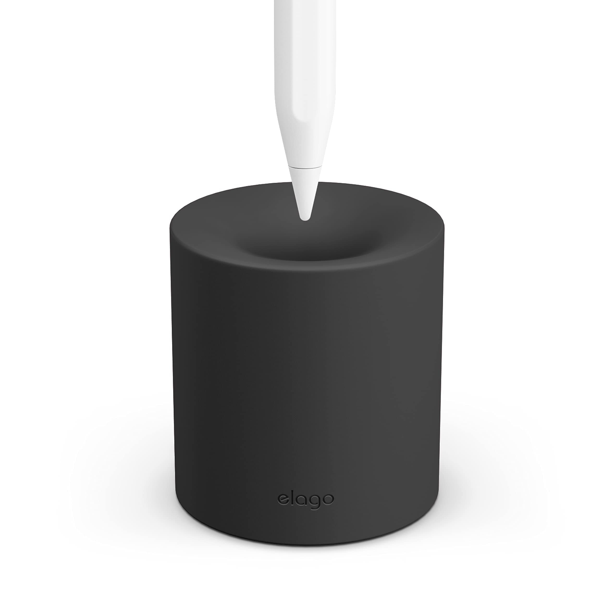 Поставка за стилус Apple Pencil и други, Elago Apple Pencil Silicone Stand, силиконова, черна