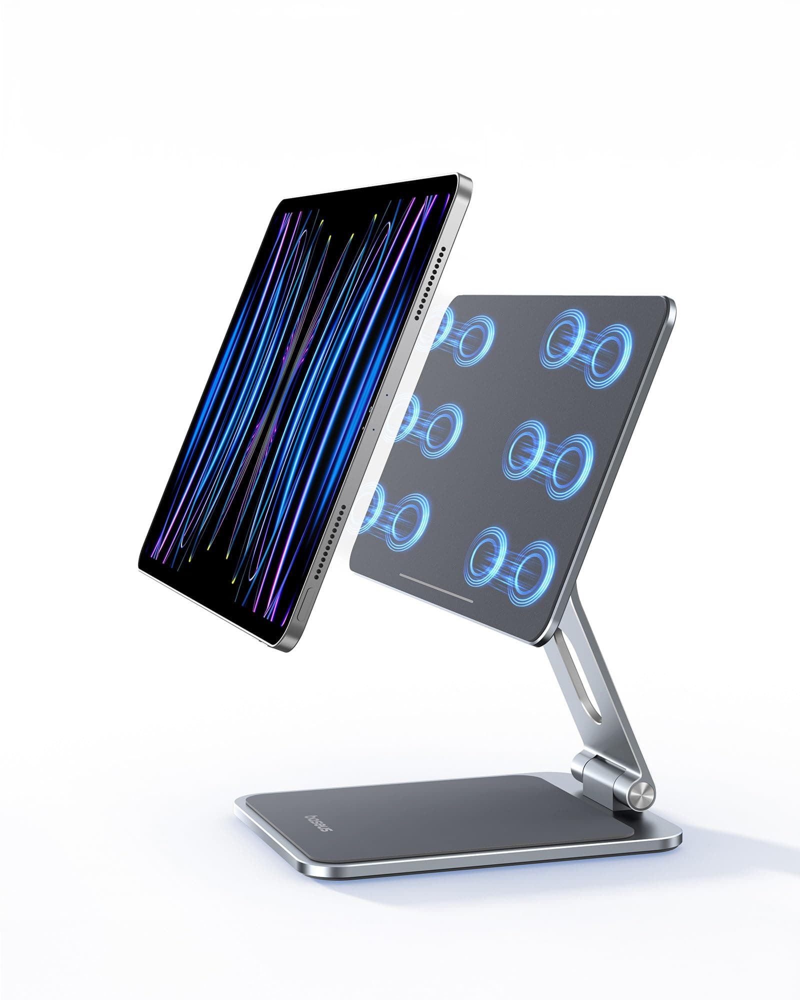 Стойка за таблет Baseus MagStable Magnetic Tablet Stand (B10460300811-01), съвместима с Apple iPad Pro 12.9, сива