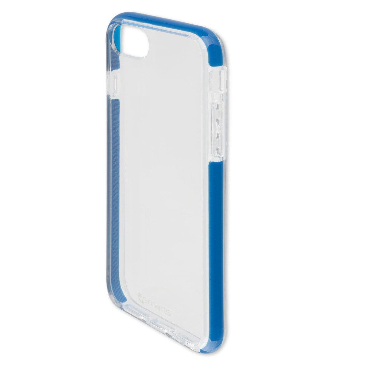 Калъф за за iPhone 7,6,6S, Protective Cover, оригинален поликарбонатов кейс, 4smarts, (син-прозрачен)