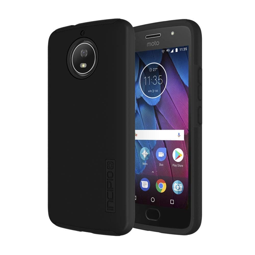 Калъф за Motorola Moto G5s, хибриден, Incipio DualPro MT-436-BLK, удароустойчив, черен